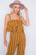 Load image into Gallery viewer, Mustard Wide Leg Jumpsuit