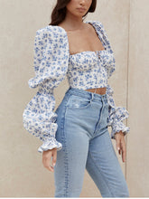 Load image into Gallery viewer, Sage Puff Sleeve Top
