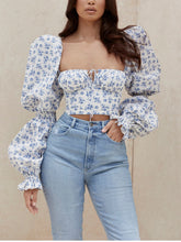 Load image into Gallery viewer, Sage Puff Sleeve Top
