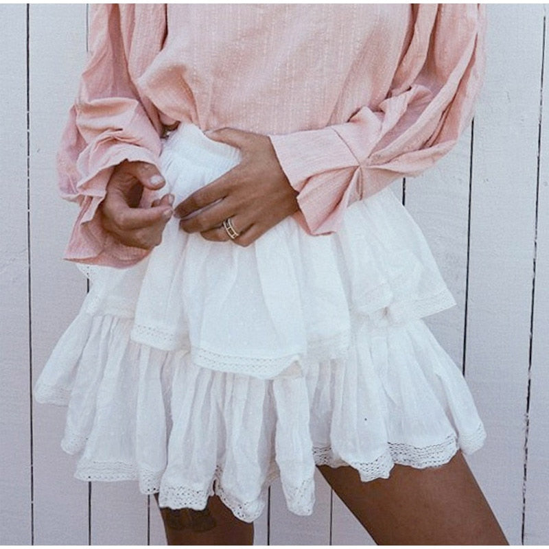 White Cotton Skirt