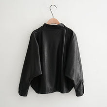 Load image into Gallery viewer, Relaxed Faux Leather Jacket
