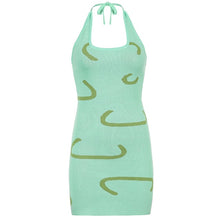 Load image into Gallery viewer, Backless Print Dress
